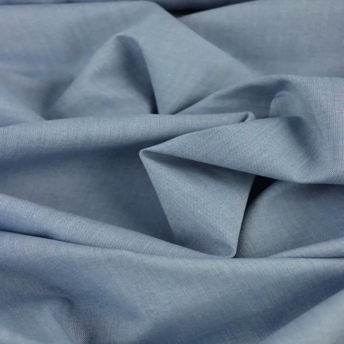light-blue-100-cotton-chambray Light Blue 100% Cotton Chambray