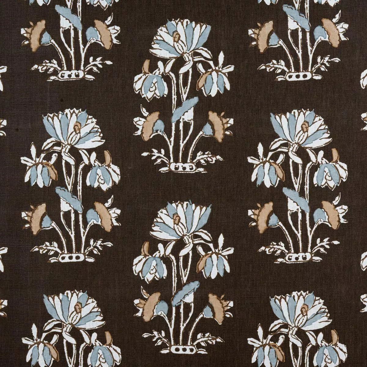 lily-flower-black-fabric Lily Flower Black Fabric