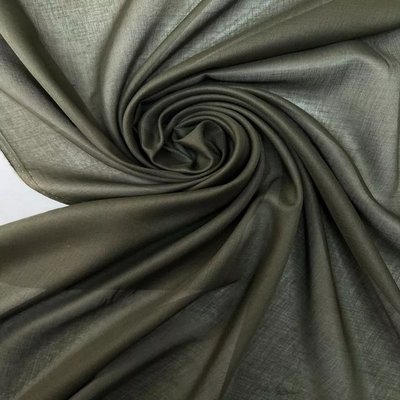 Linen Green Plain Fabric