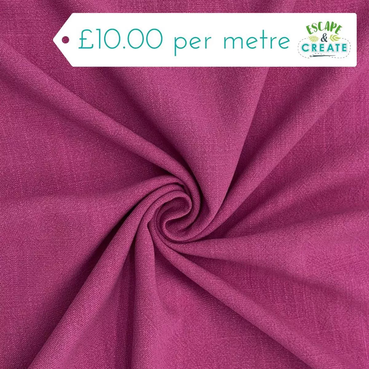 Linen Viscose Slub in Plain Azalea Pink