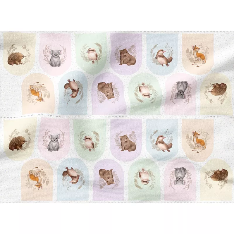 little-aussie-friends-pastel-bunting-panel LITTLE AUSSIE FRIENDS Pastel Bunting Panel