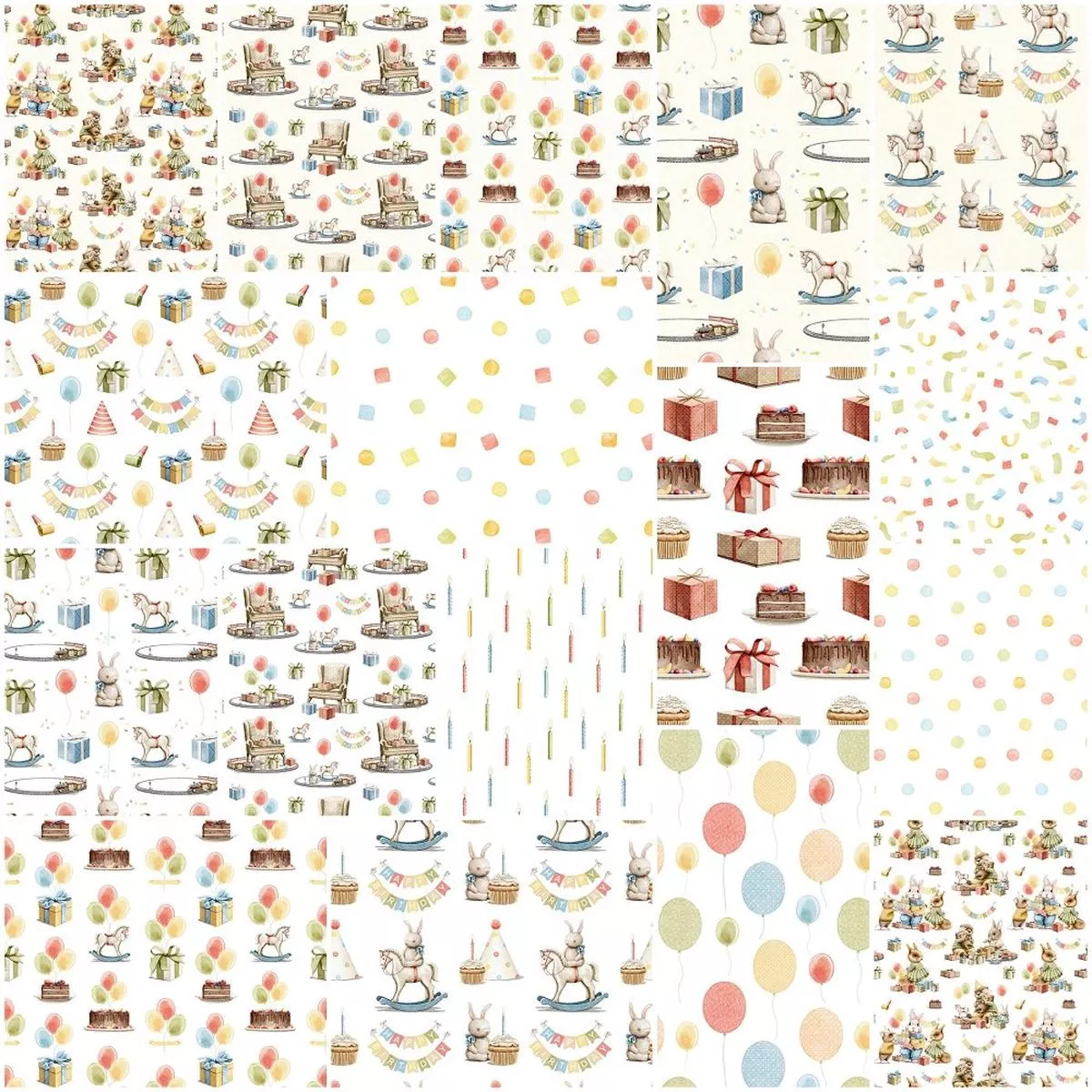 Little Critters Its a Party Fabric Collection – 1 Yard Bundle