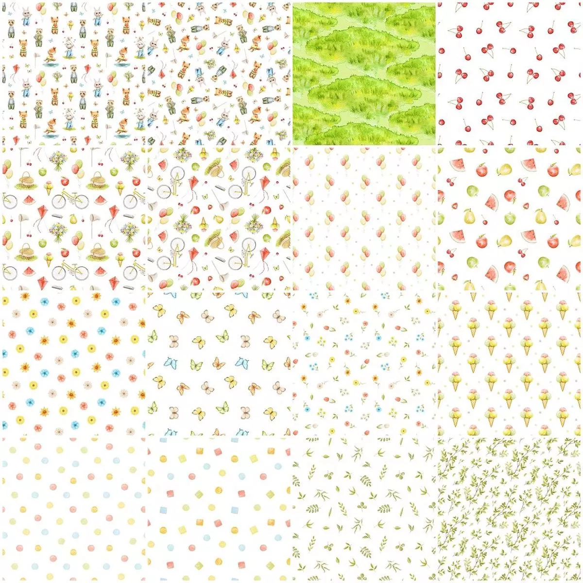 little-critters-summer-fun-fabric-collection-1-yard-bundle Little Critters Summer Fun Fabric Collection – 1 Yard Bundle