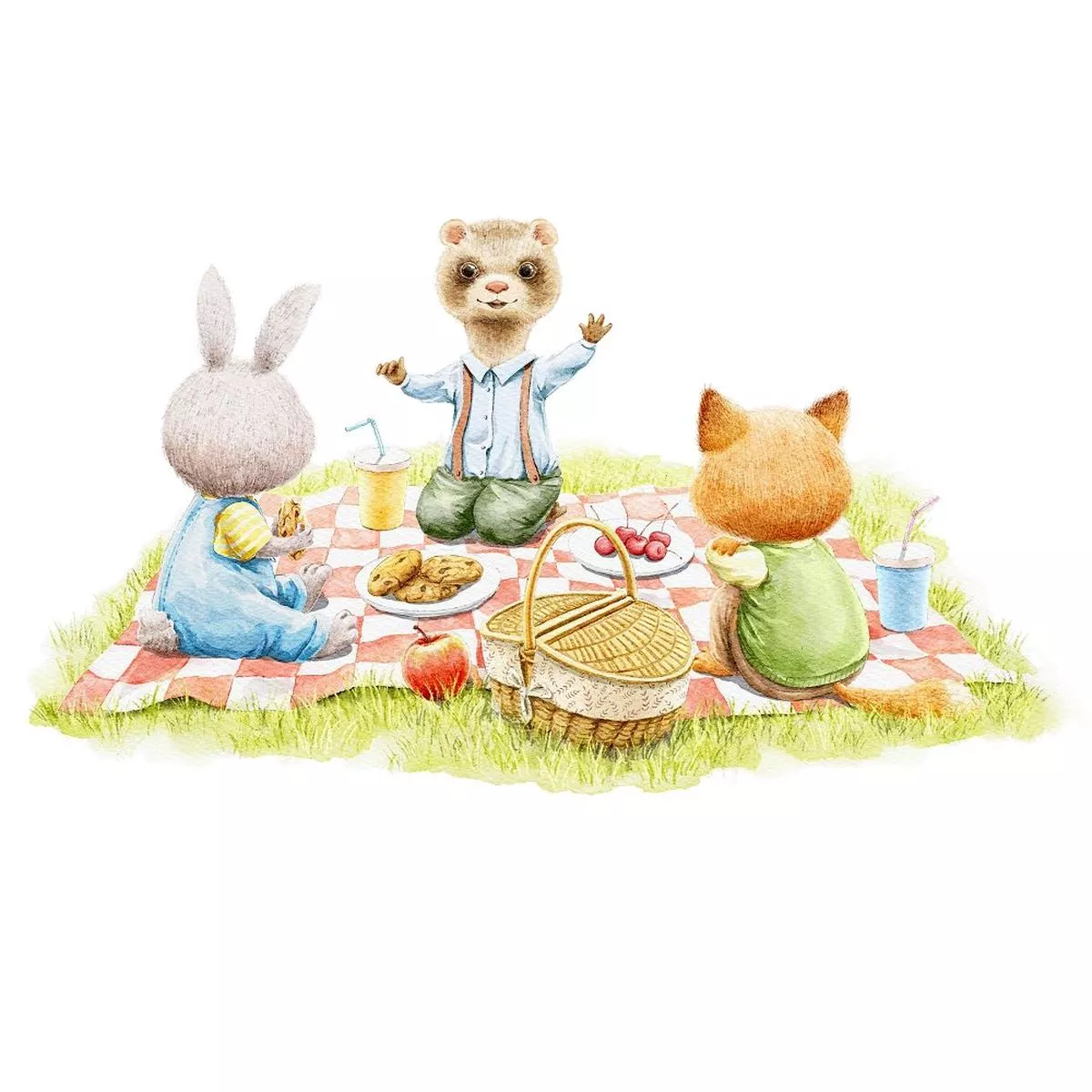 little-critters-summer-fun-scene-2-fabric-panel Little Critters Summer Fun Scene #2 Fabric Panel