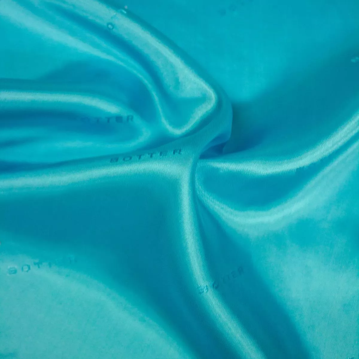 Lizo Turquoise Blue Monogram Viscose Lining Fabric