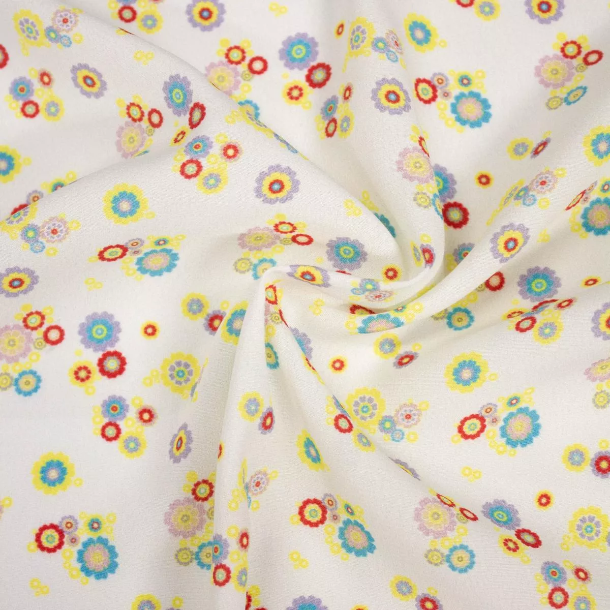 Lore Multicolour Floral Viscose Fabric