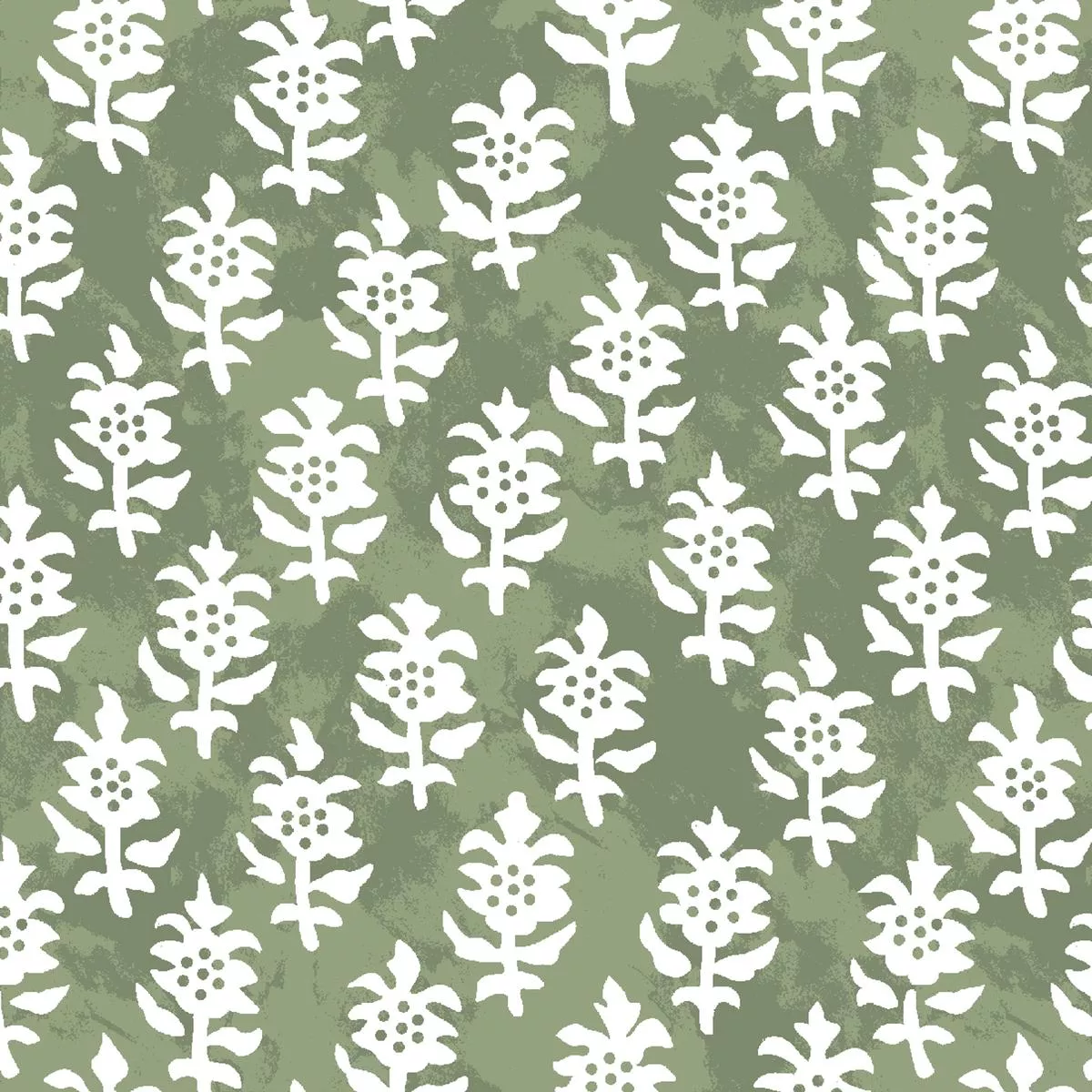 Love Block in Moss Fabric
