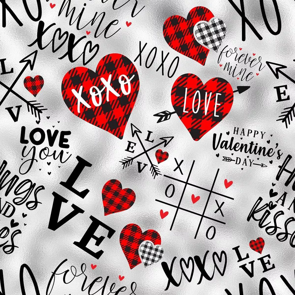 love-hearts-phrases-fabric Love Hearts and Phrases Fabric