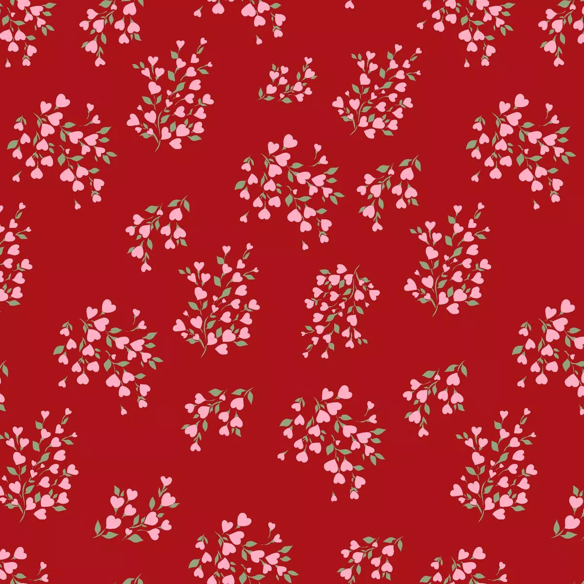 love-tree-on-crimson-fabric Love Tree on Crimson Fabric