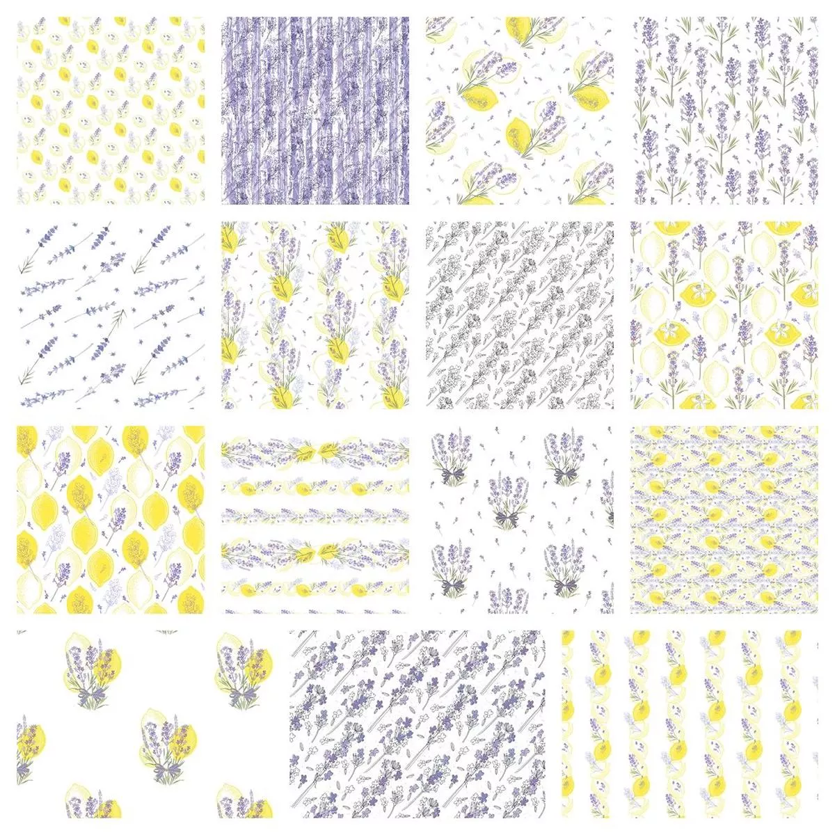 lovely-lavender-lemons-fat-quarter-bundle-15-pieces Lovely Lavender & Lemons Fat Quarter Bundle – 15 Pieces