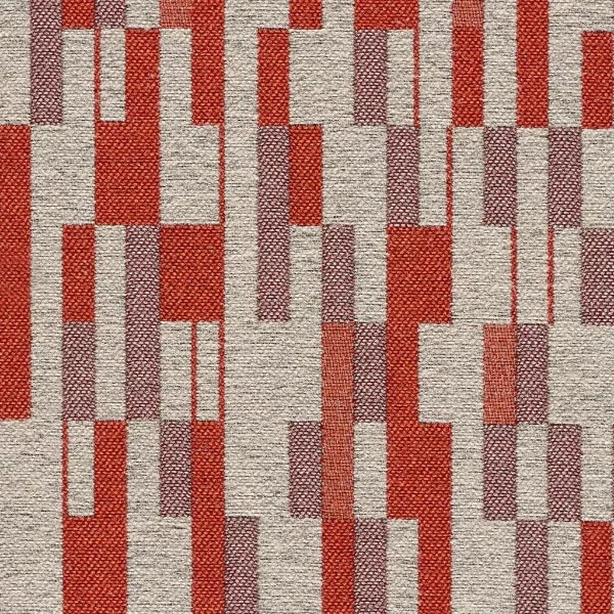 luum-modulus-masonry-modern-red-gray-upholstery-fabric Luum Modulus Masonry Modern Red Gray Upholstery Fabric