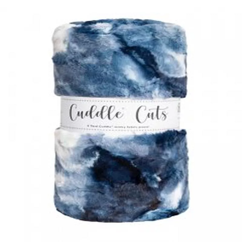 Luxe Cuddle Cut – Sorbet Blue Print 2 Yard