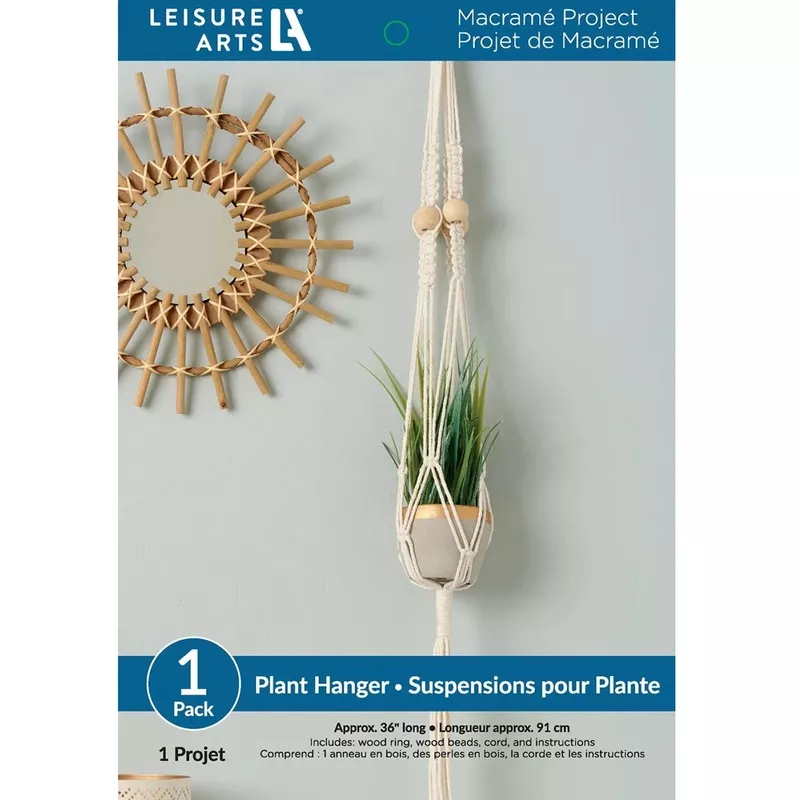 macrame-project-kit-plant-hanger-by-leisure-arts Macrame Project Kit Plant Hanger by Leisure Arts