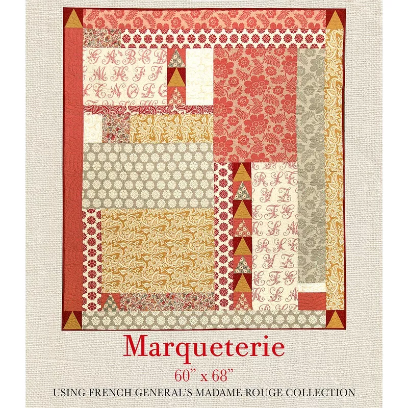 Madame Rouge – Marqueterie Quilt Pattern