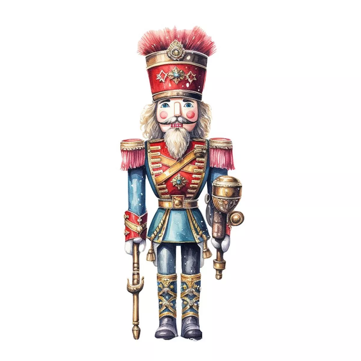 magnificent-christmas-nutcracker-13-fabric-panel Magnificent Christmas Nutcracker #13 Fabric Panel