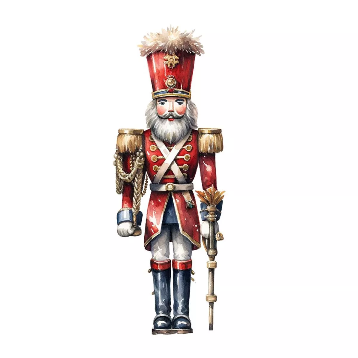 magnificent-christmas-nutcracker-5-fabric-panel Magnificent Christmas Nutcracker #5 Fabric Panel