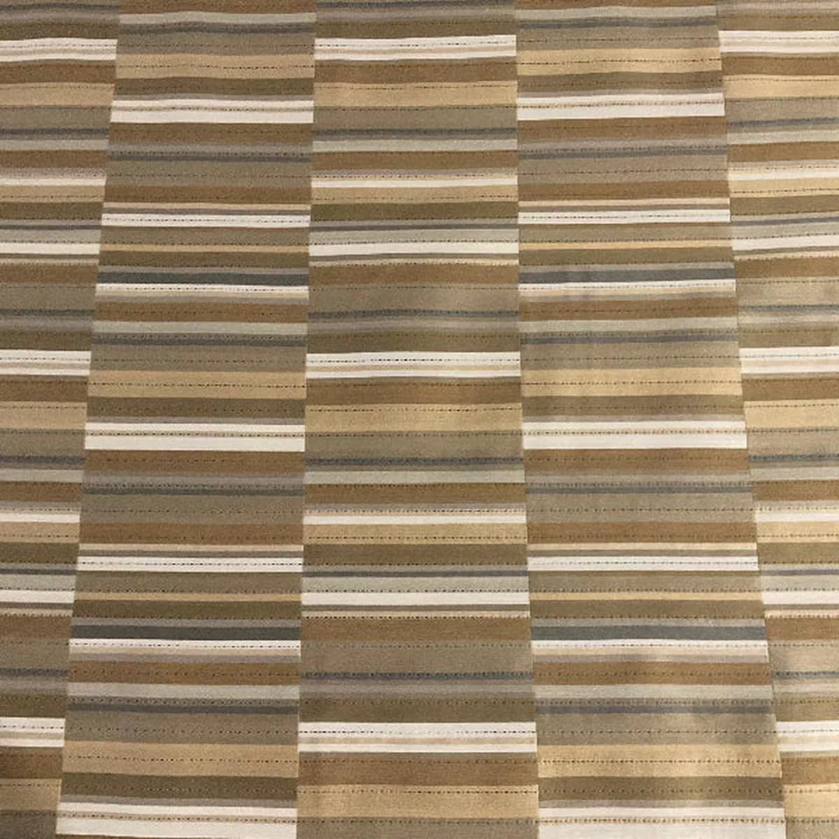 Maharam Offset Passage Brown Stripe Upholstery Fabric