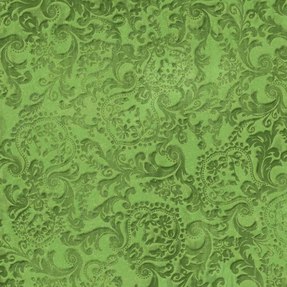 Maison – Embossed Scroll Lime Yardage
