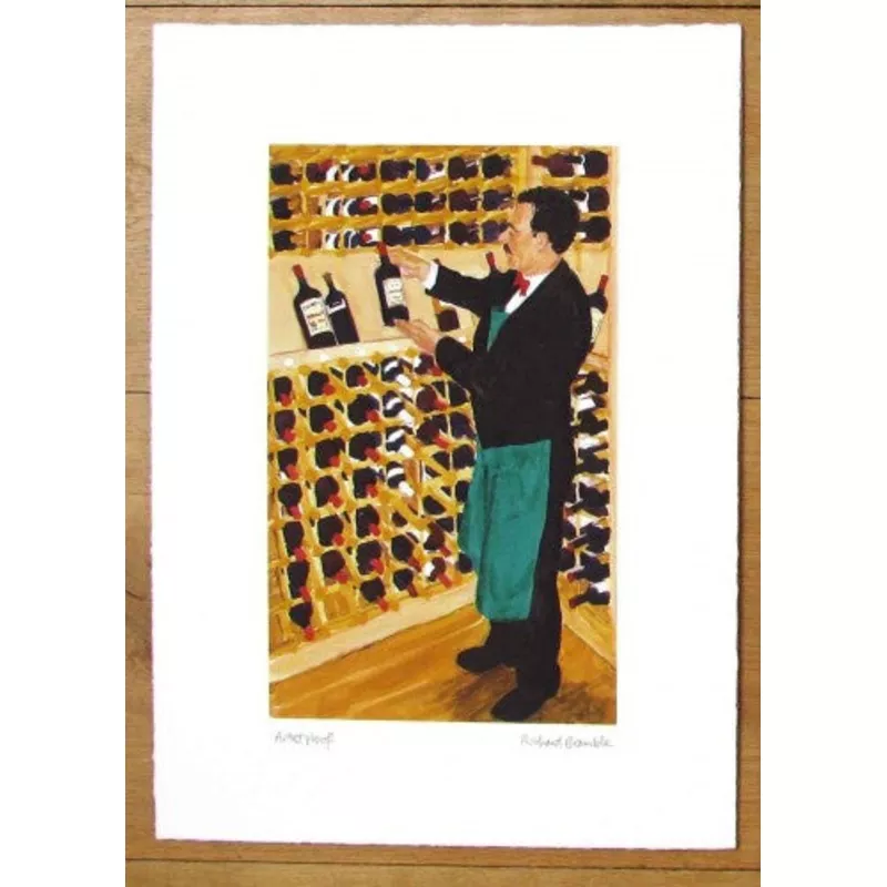 Making a selection from the Wine Cellar