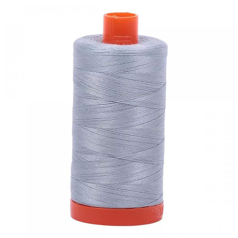 Mako Cotton Thread Solid 50wt 1422 yard spool Artic Sky A1050-2612