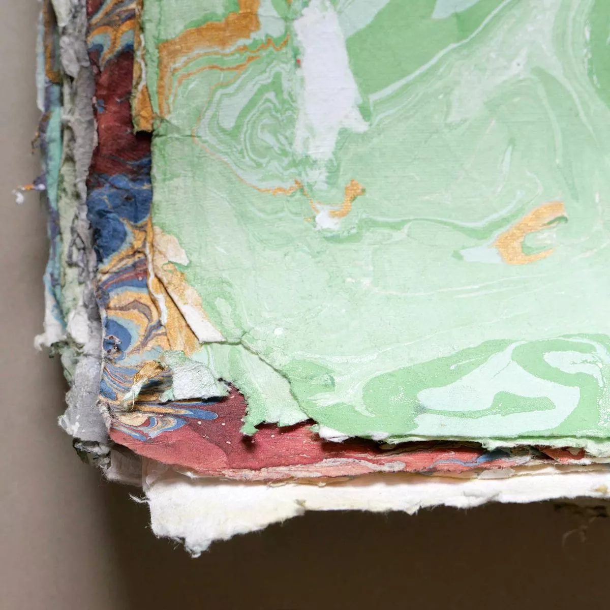 Marbled Paper – Mineral Green