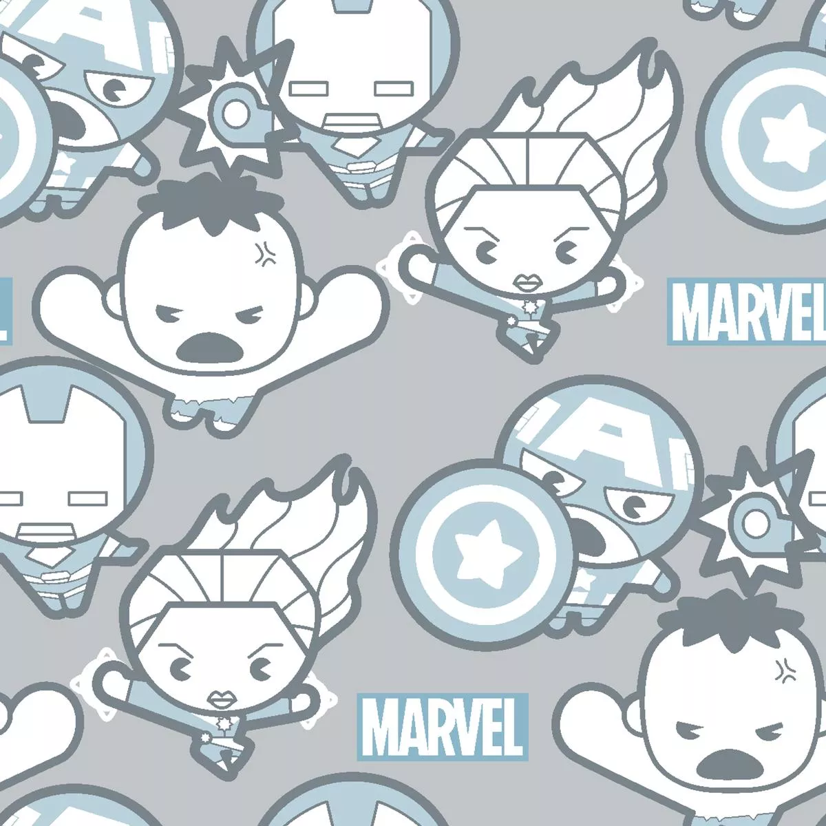 Marvel Avengers Fight Time Fabric