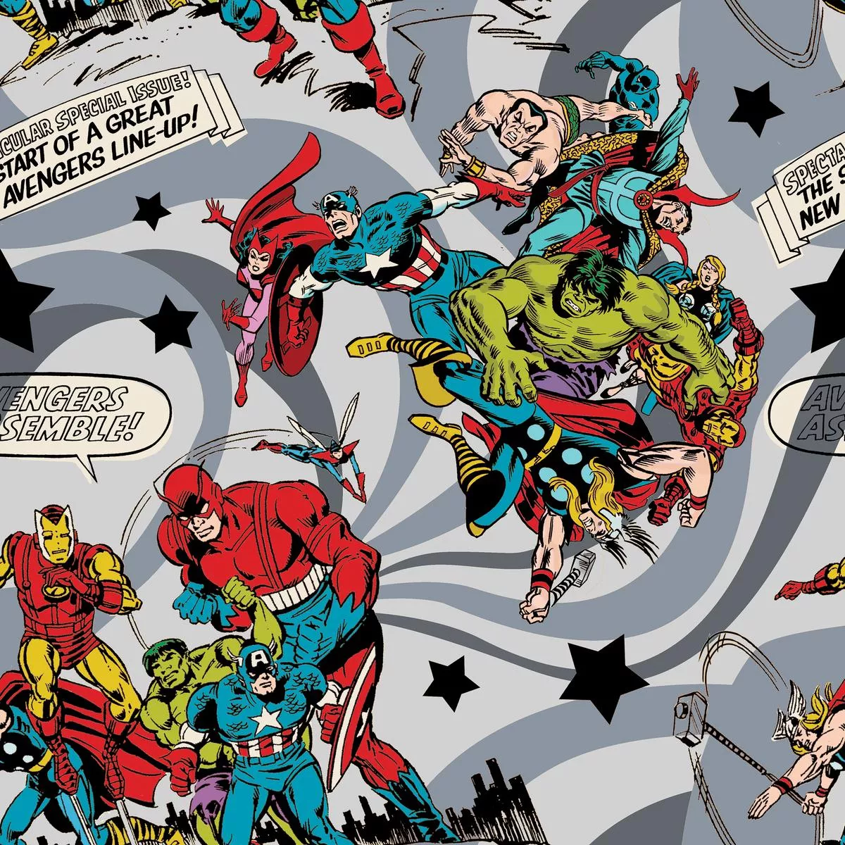 Marvel Avengers Heroes Assemble Fabric