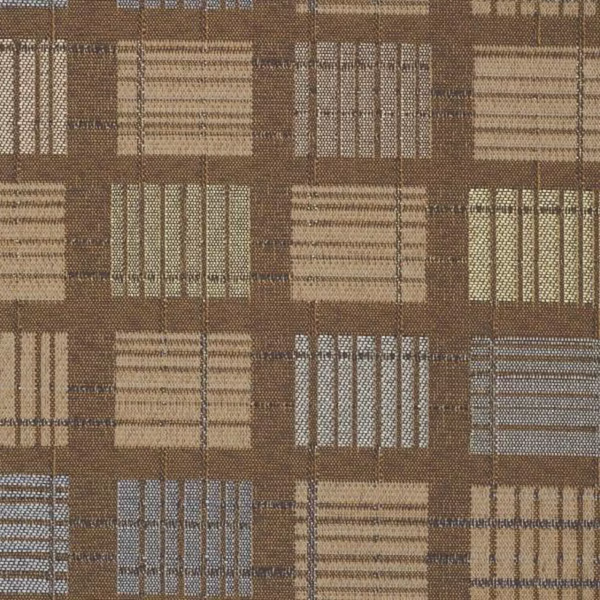 Mayer Jenga Bronze Polyester Brown Upholstery Fabric