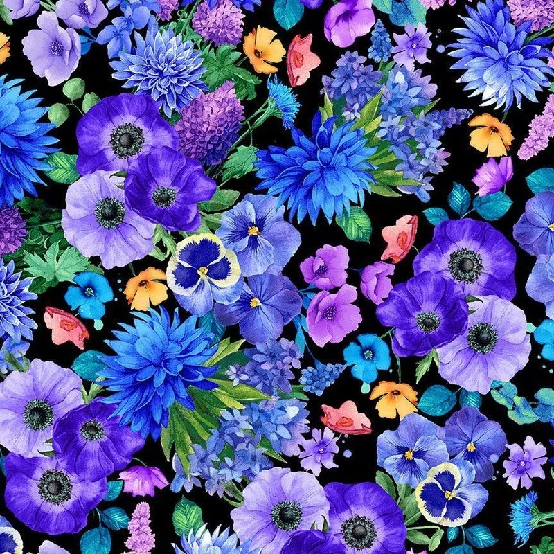 Meadow Bloom-Black MEADOW-CD3952-BLACK