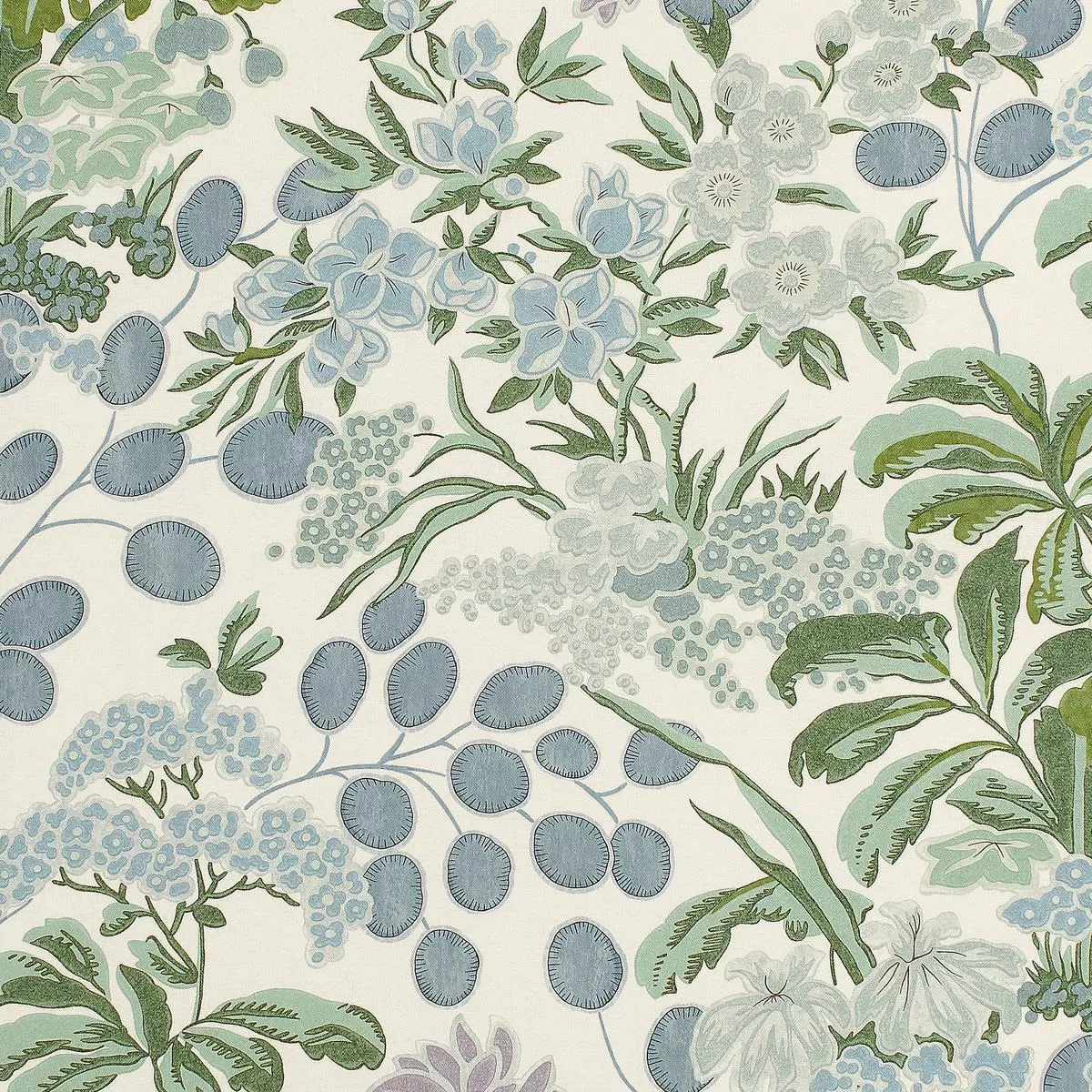 Meadow Lavender and Blue Fabric
