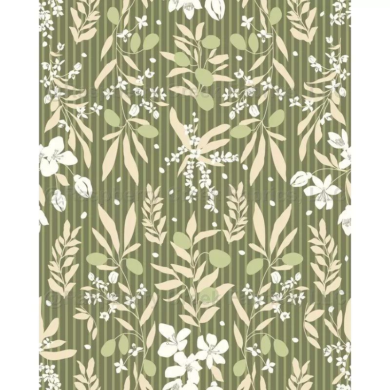 Mediterranean Olive Dance Garden Green