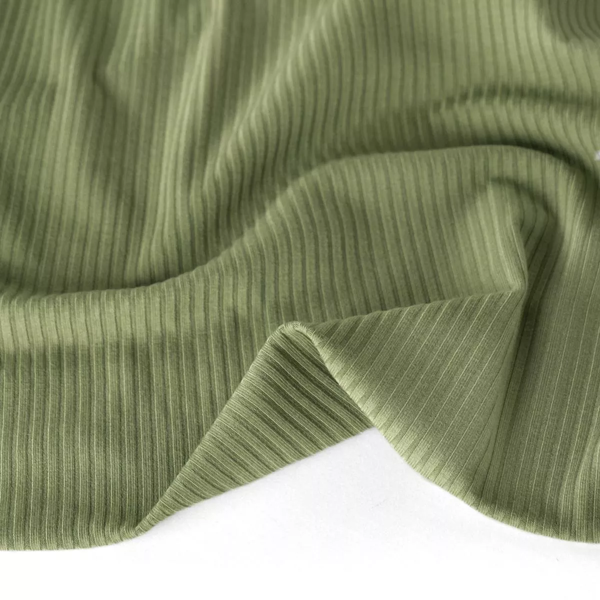Medium Weight Bamboo Rib Knit – Thyme