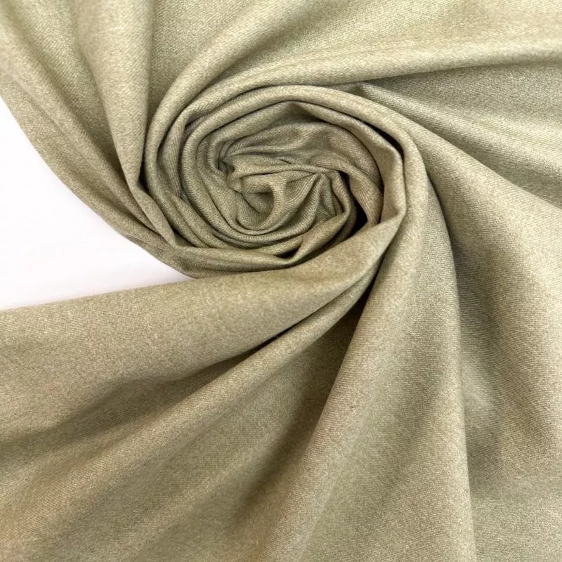 melange-green-beige-cotton-twill Melange Green-Beige Cotton Twill