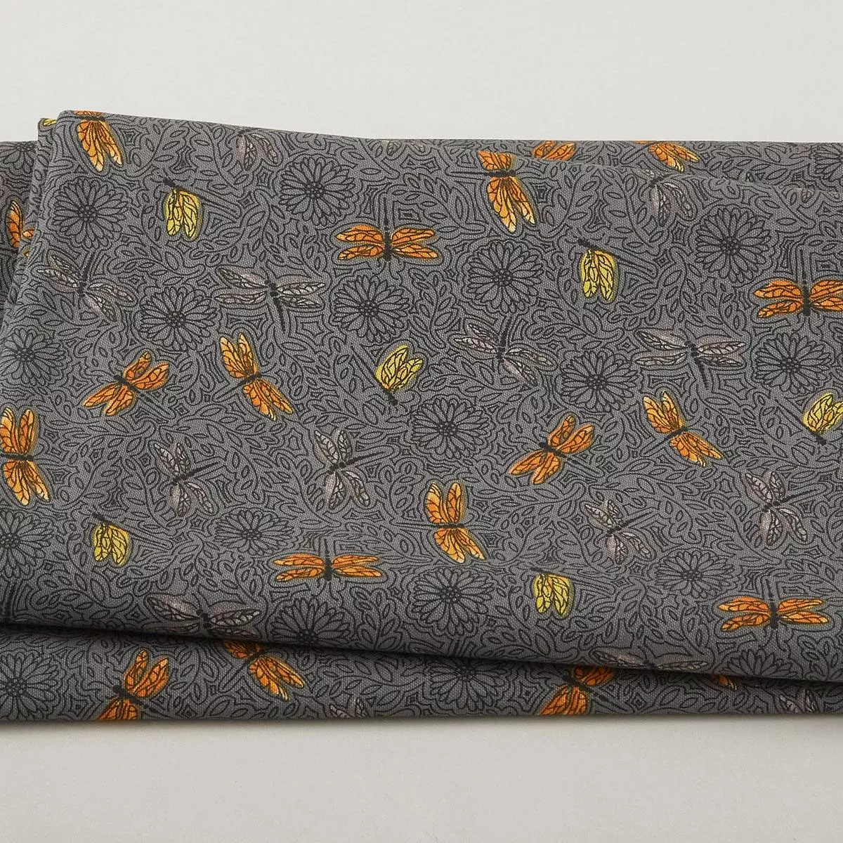 mellow-yellow-dragonflies-dark-gray-2-yard-cut Mellow Yellow – Dragonflies Dark Gray 2 Yard Cut