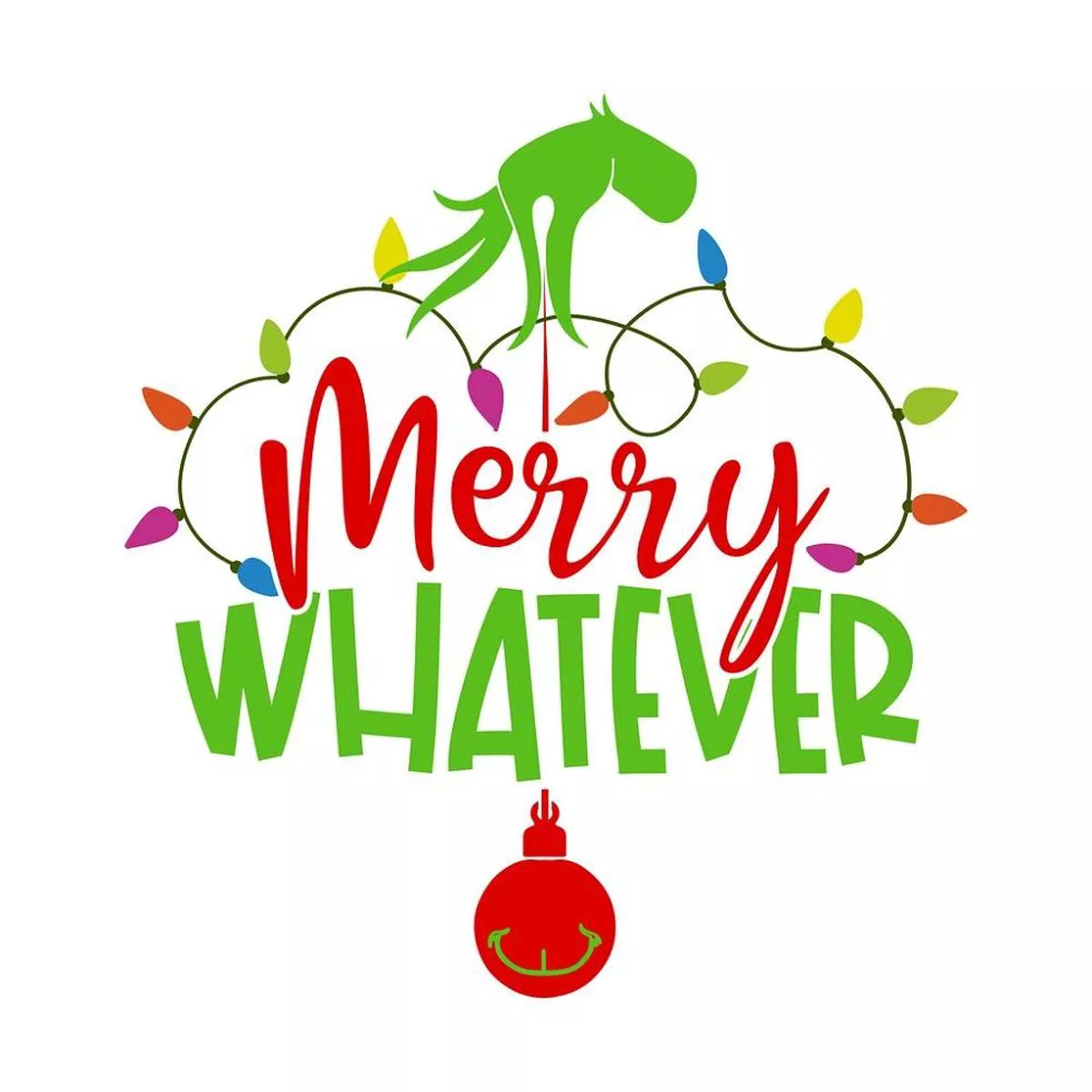 merry-whatever-grinch-hand-fabric-panel Merry Whatever Grinch Hand Fabric Panel
