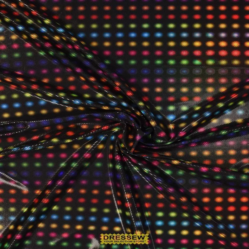 metallique-disco-dots-lycra-black-multi Metallique Disco Dots Lycra Black / Multi