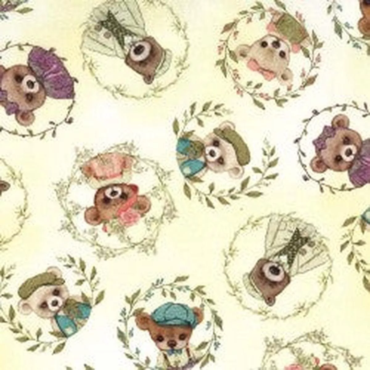 Michael Miller – Bear Flower, Butter