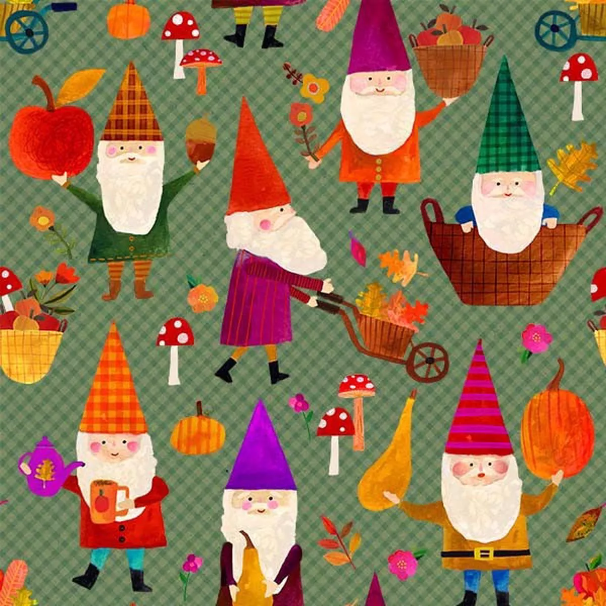 michael-miller-harvest-gnome-green Michael Miller – Harvest Gnome Green