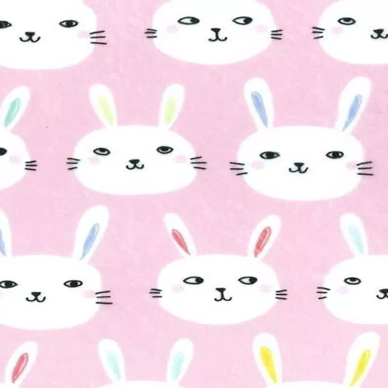 Michael Miller Minky Bunny Bunch Pink