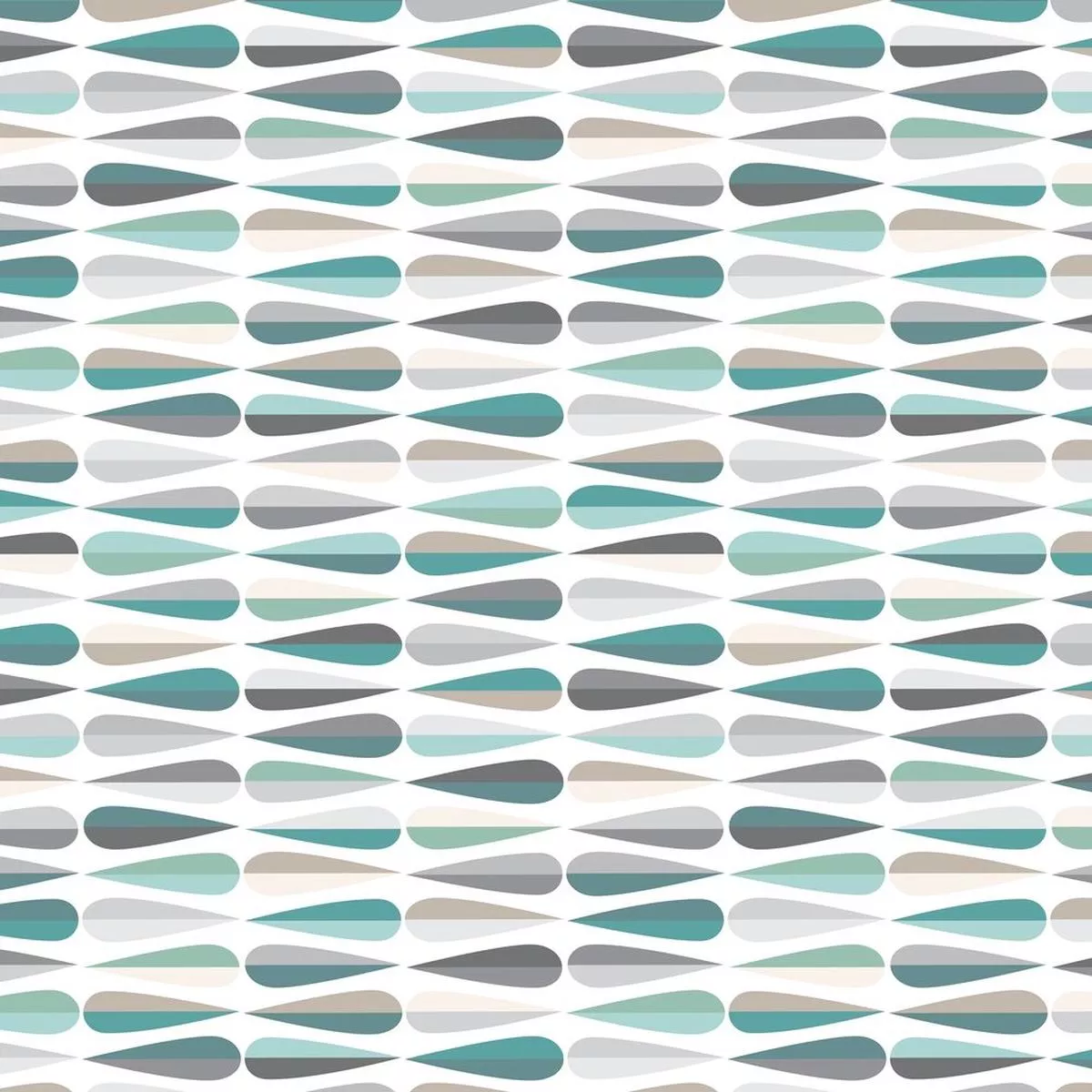 Mid-Century Horizontal Drops Fabric – Blue