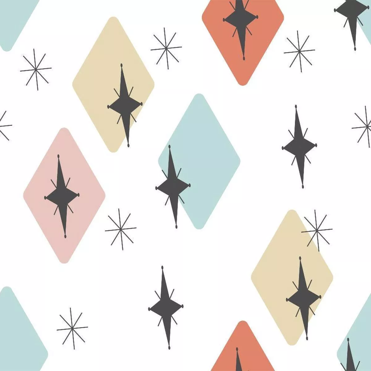Mid-Century Modern Pattern 25 Quilting Cotton Fabric