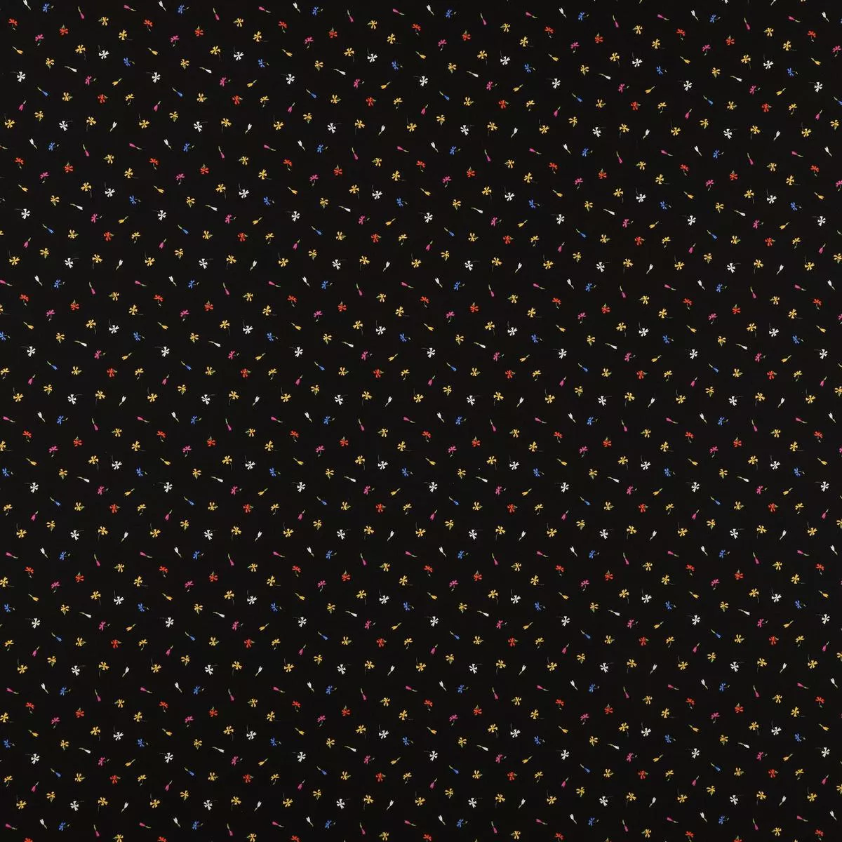 Midnight Blooms Fabric Collection – Floret Black