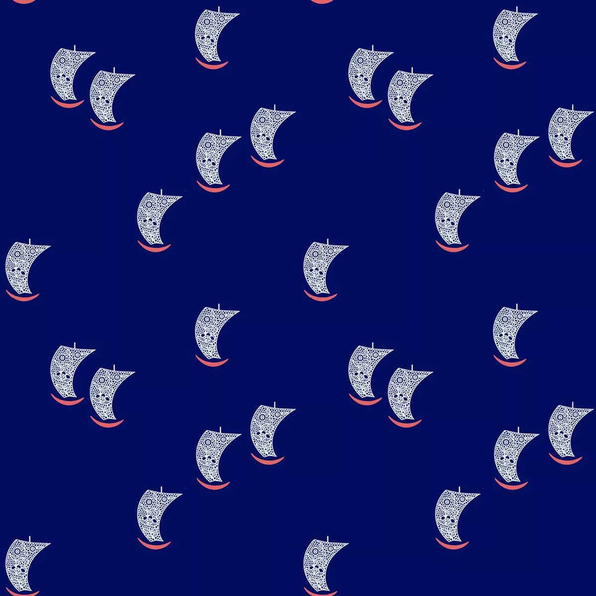 midnight-voyage-navy-sailboat-fabric Midnight Voyage – Navy Sailboat Fabric