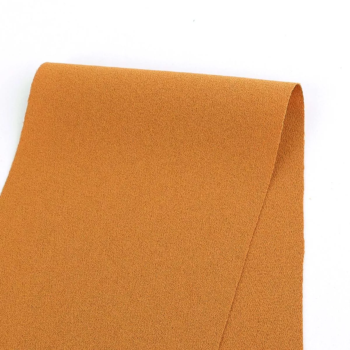 Midweight Poly Crepe – Kumquat