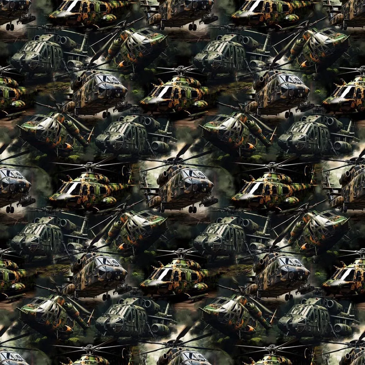 Military Helicopter Fabric