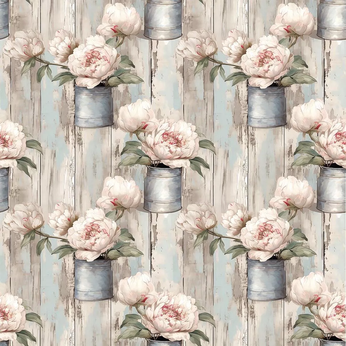 milk-can-flowers-pattern-4-fabric Milk Can Flowers Pattern #4 Fabric