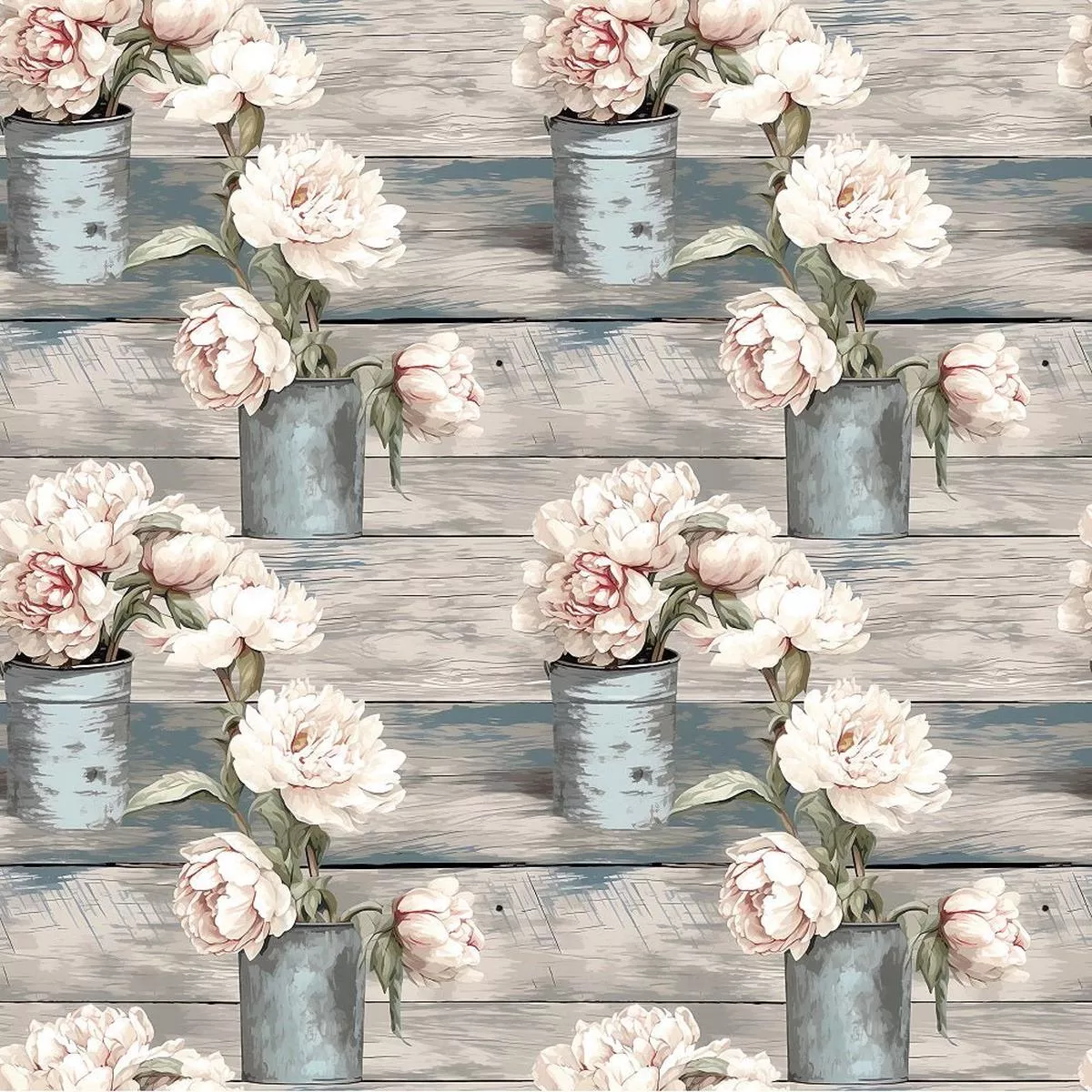 milk-can-flowers-pattern-6-fabric Milk Can Flowers Pattern #6 Fabric