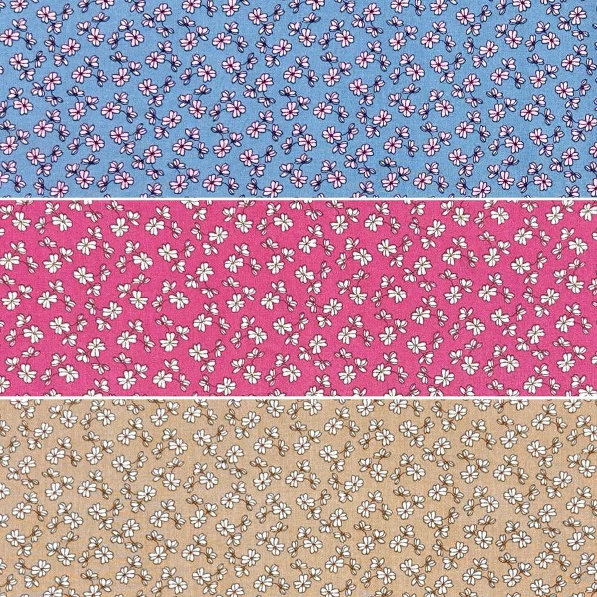 mini-drawn-flowers-viscose-poplin-fabric Mini Drawn Flowers Viscose Poplin Fabric
