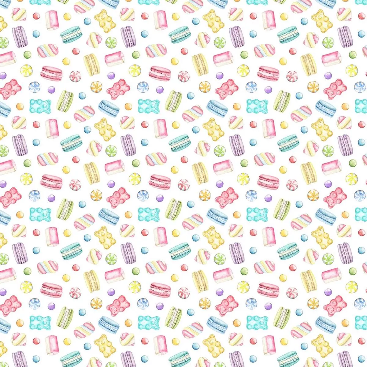 mini-sweets-marshmallow-treats-fabric-white Mini Sweets & Marshmallow Treats Fabric – White
