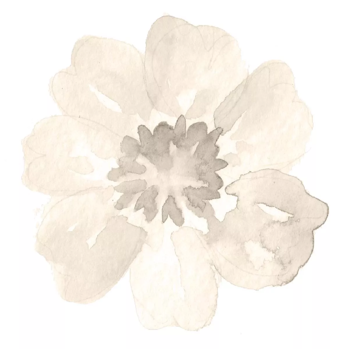 Mint Dreams Flower #4 Fabric Panel